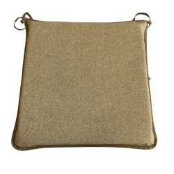 Herringbone Square Seat Pads | Square Shape Mustard Herringbone Chair Pad
