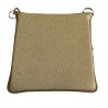 Herringbone Square Seat Pads | Square Shape Mustard Herringbone Chair Pad