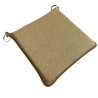 Herringbone Square Seat Pads | Square Shape Mustard Herringbone Chair Pad