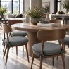 Runde Bistro Natur Regenwald Wandteppich Sitzkissen | Runde Stuhlkissen
