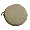 Round Herringbone Bistro Seat Pads | Mustard Herringbone Round Chair Pads