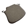 Small Herringbone Spindle Seat Pads | Spindle Shaped Brown Herringbone Chair Pads