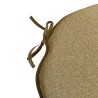 Large Herringbone Spindle Seat Pads | Spindle Shaped Mustard Herringbone Chair Pads