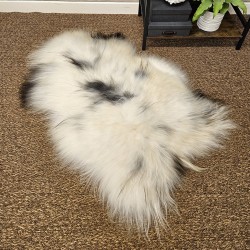 Tappeto in Pura Pelle di Pecora Avorio Bianco | Tappeto in Pelle di Pecora Islandese Bianco Naturale