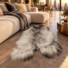 Tappeto in Pura Pelle di Pecora Avorio Bianco | Tappeto in Pelle di Pecora Islandese Bianco Naturale
