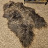 Tappeto in pelle di pecora islandese marrone, Pelle di pecora islandese marrone naturale