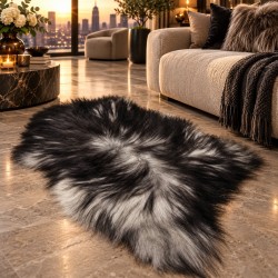 Large Icelandic Sheepskins | Dark Grey Sheepskin Rugs