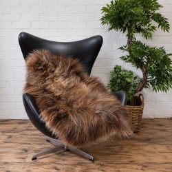 Natural Icelandic Sheepskin Rugs | Large Brown Icelandic Sheepskin