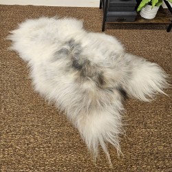 Tappeto in Pura Pelle di Pecora Avorio Bianco | Tappeto in Pelle di Pecora Islandese Bianco Naturale