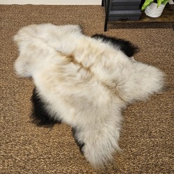 Tappeto in Pura Pelle di Pecora Avorio Bianco | Tappeto in Pelle di Pecora Islandese Bianco Naturale