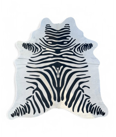 Large Printed Zebra Cowhide CR00220