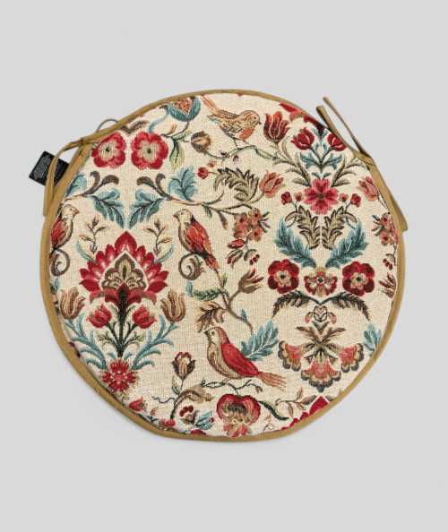 Round Bistro William Original Tapestry Seat Pads