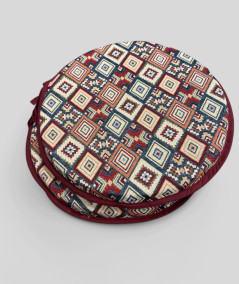 Round bistro bohemian seat pads