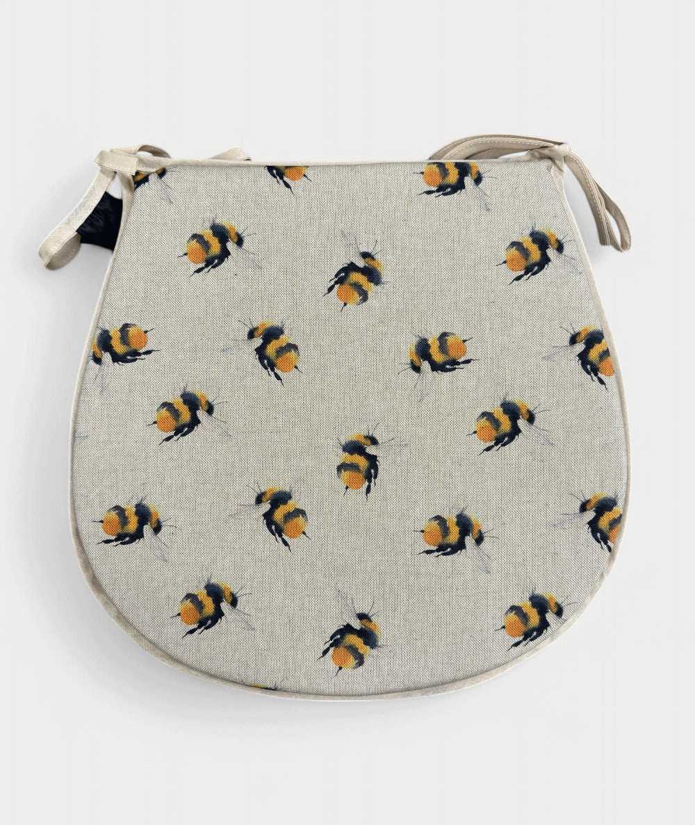 Small Bees reversible classic D seat pads