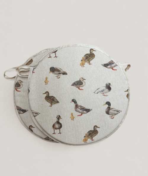 Mallard Ducks Round Bistro Seat Pads