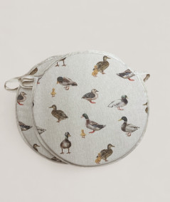 Mallard Ducks Round Bistro Seat Pads
