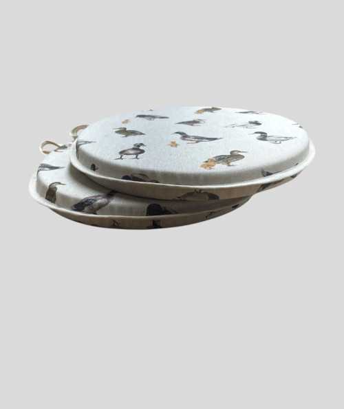 Mallard Duck Print Circular Seat Pads