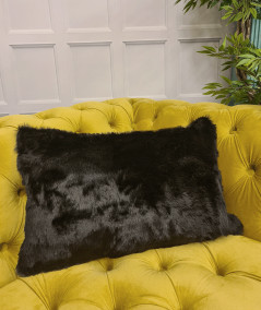 Rectangular furry scatter cushions