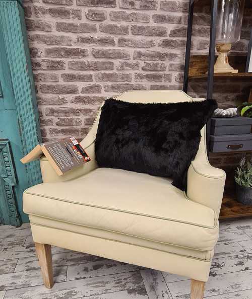 Rectangular furry cushions