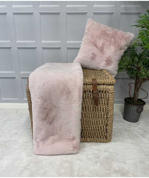 Richmond Pink Faux Fur Bed Runner