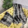 Black Striped Faux Fur Blanket | Ashford Black Faux Fur Throw