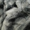 Black Striped Faux Fur Blanket | Ashford Black Faux Fur Throw