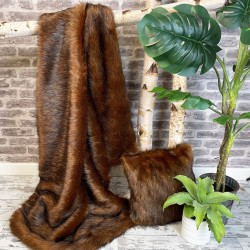 Raynard Faux Fur Throw | Large Faux Fur Throw | Sofa or Bed Throw