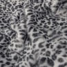 Grey Leopard Faux Fur Throw | Large Fur Throw | Animal Bed Throw