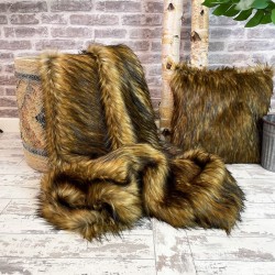 Red Panda Faux Fur Blanket | Synthetic Fur Blanket | Fake Fur Throws