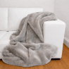 Luxury Taupe Fur Throw | Synthetic Fur Blanket | Chelsea Taupe