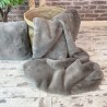 Luxury Taupe Fur Throw | Synthetic Fur Blanket | Chelsea Taupe