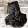 Brown Fur Throw | Brown Faux Fur Blanket | Hazelwood Fur Throw