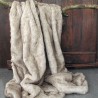 Plaid en fausse fourrure Tundra Wolf | Grand plaid en fausse fourrure | Jeté de canapé ou de lit