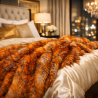 Fur Faux Throw Blanket | Long Haired Fur Throw | Luxury Fake Fur Throws