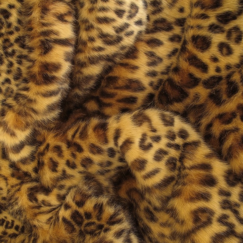 Leopardenmuster Kunstpelzdecke | Tiermuster Pelzdecke | Goldene Leoparden-Decke
