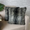 Black Wolf Faux Fur Cushions | Black Striped Fur Cushion Covers