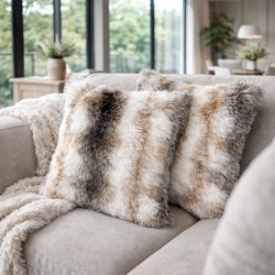 Faux-Fell-Kissen Ashford Weiß | Fellkissen | Faux-Fell-Kissenbezug