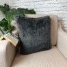 Grey Faux Fur Cushion Covers | Grey Fur Pillows and Cushions