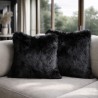 Black Faux Fur Cushion | Black Cushion Covers | Black Fur Pillows