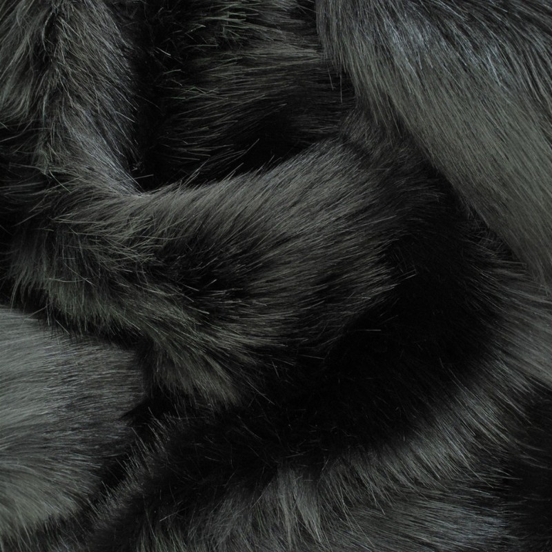 Coussin en fausse fourrure Ours Noir | Oreiller en fourrure noire | Coussins en fourrure noire