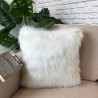 Coussin en fausse fourrure de luxe polaire | Oreiller en fourrure blanche | Coussins en fourrure blanche