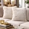 Beige Cushion Covers | Beige Faux Fur Cushions | Chelsea Sandstone Cushions