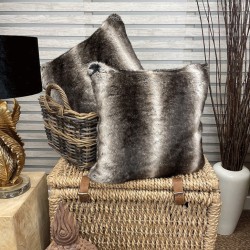 Faux Fur Cushion Covers | Striped Cushions | Kensington Luxury Cushions