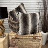 Faux Fur Cushion Covers | Striped Cushions | Kensington Luxury Cushions