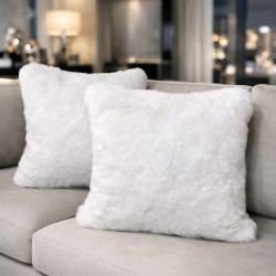 Faux Fur Cushion Richmond Cream | Cream Fur Pillow | Off-white Fur