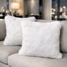 Faux Fur Cushion Richmond Cream | Cream Fur Pillow | Off-white Fur