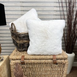 Faux-Fell-Creme-Kissen | Luxus-Creme-Fellkissen | Premium-Kissen