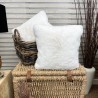 Faux Fur Cream Cushions | Luxury Cream Fur Pillows | Premium Cushions