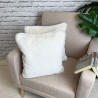 Faux Fur Cream Cushions | Luxury Cream Fur Pillows | Premium Cushions