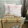 Pink Faux Fur Cushions | Pink Fur Pillows | Pink Fur Scatter Cushion